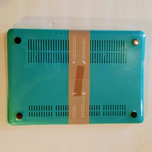 Macbook Pro 13 Case & Keyboard Skin Light Blue/Green - Picture 8 of 8